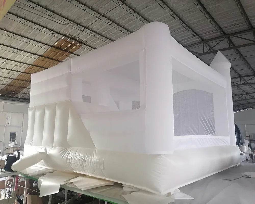 Commercial Half PVC Bounce House with Slide for Wedding Party - ToylandEU
