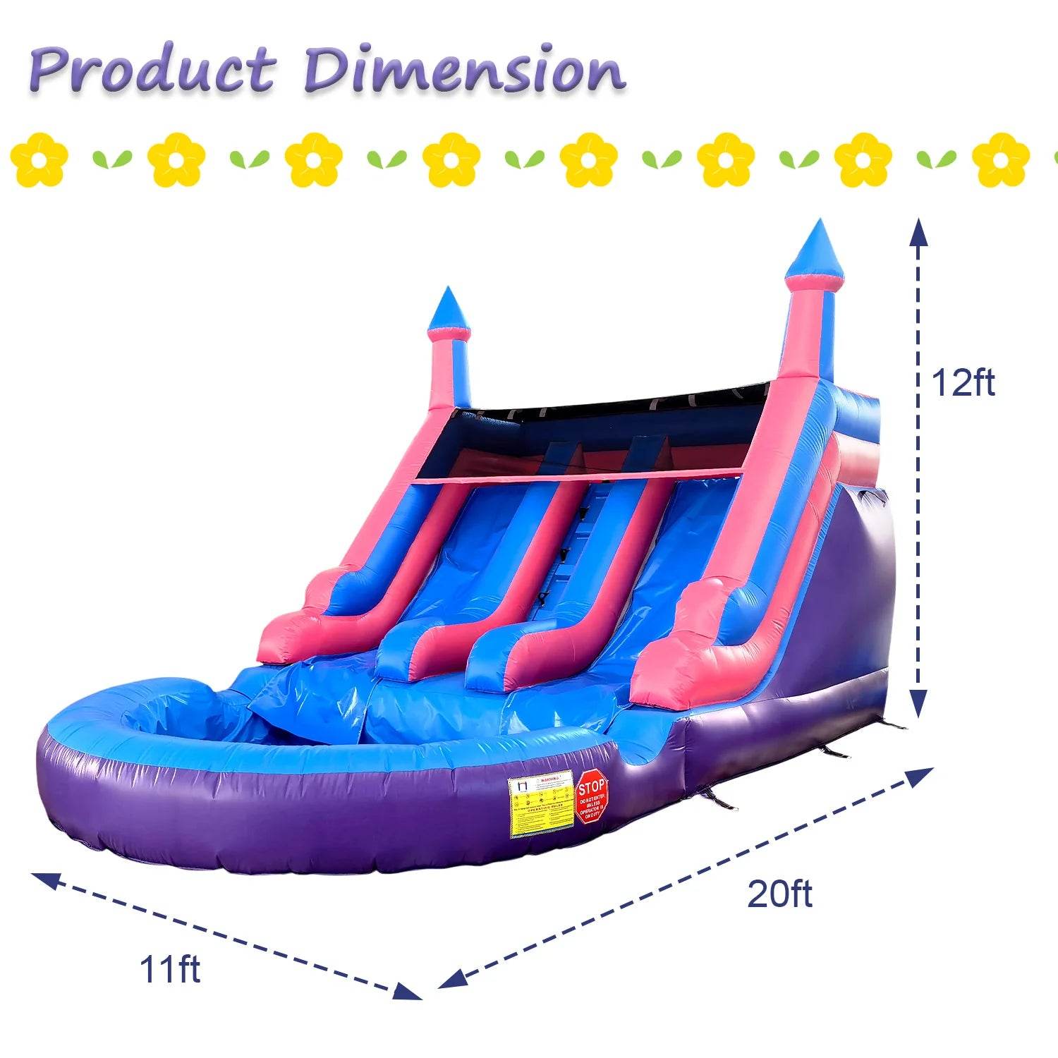 Commercial Inflatable Bounce House for Kids 20ft Bouncy Castle - ToylandEU