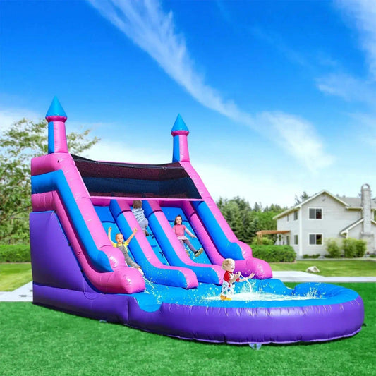  Commercial Inflatable Double Water Slide With Blower -  ToylandEU™