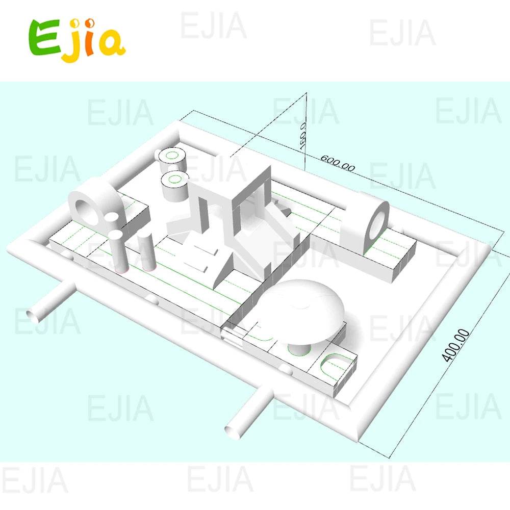 Commercial Inflatable Obstacle Course Bounce House For Party - ToylandEU