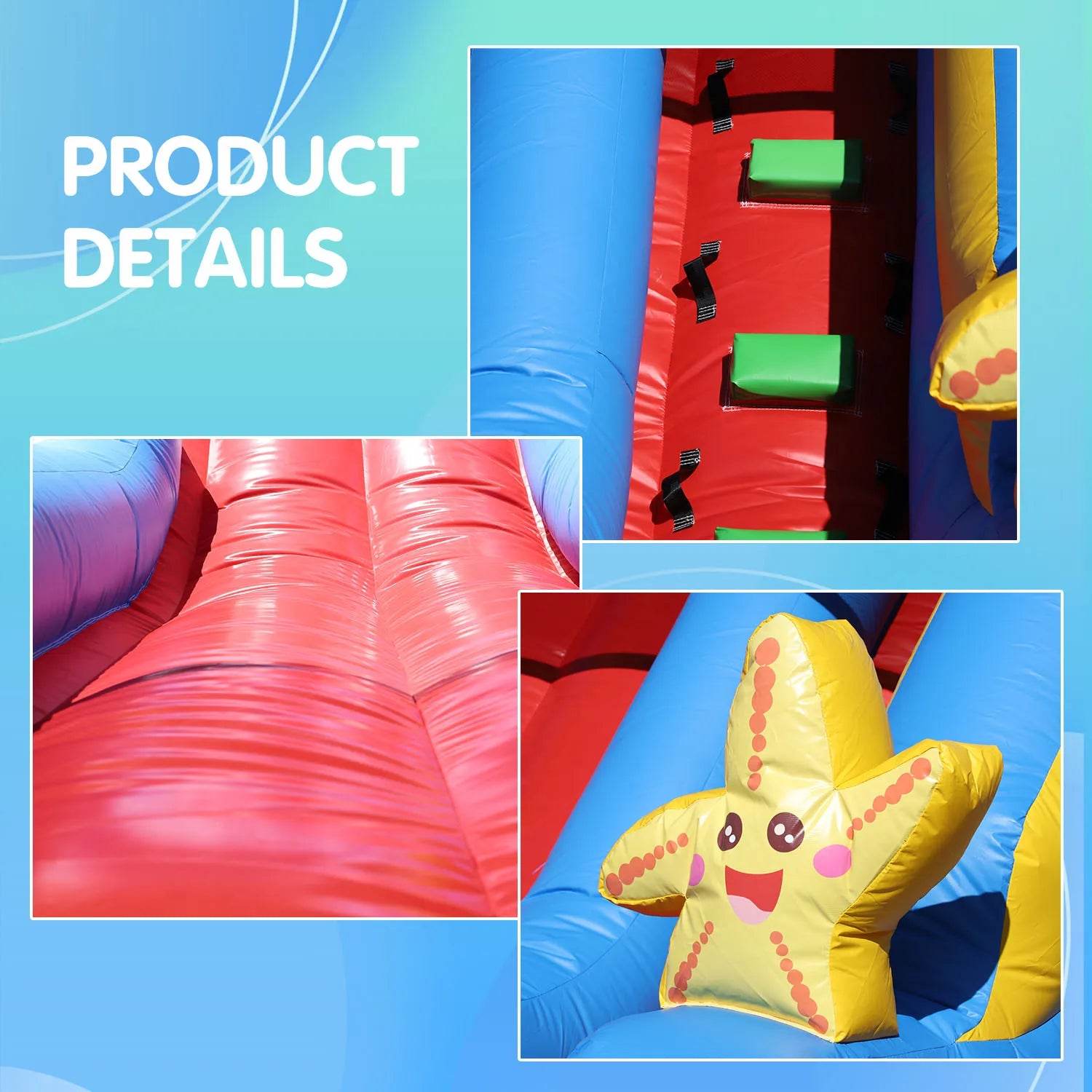 Commercial Inflatable Starfish Water Slide PVC Material 21ft - ToylandEU