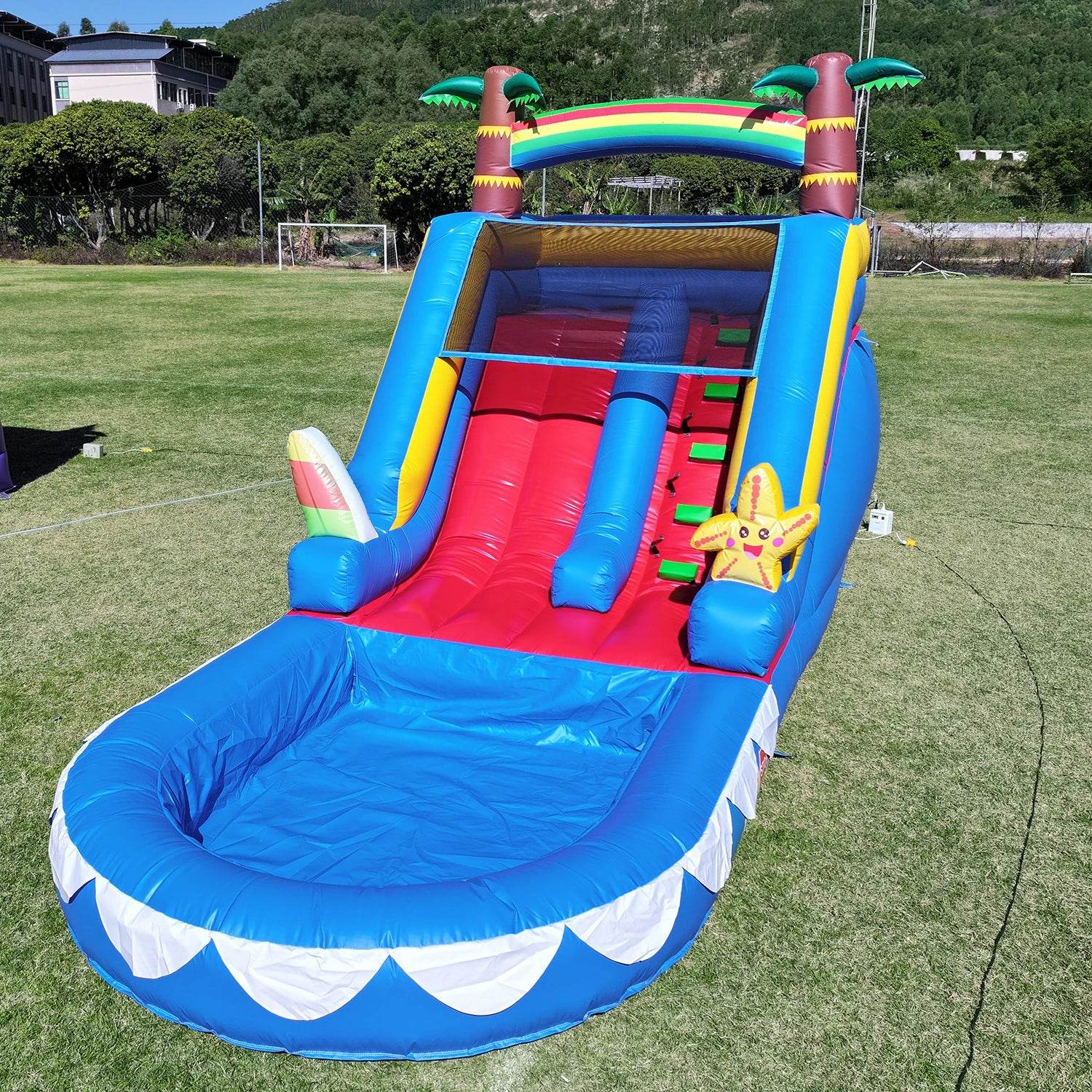 Commercial Inflatable Starfish Water Slide PVC Material 21ft - ToylandEU