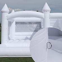Commercial Inflatable White Bounce House for Kids 15ft - ToylandEU