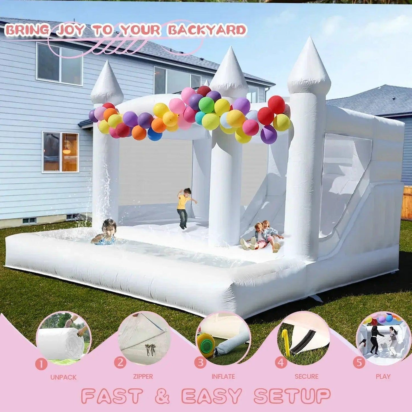  Commercial PVC Inflatable Bounce House Castle -  ToylandEU™