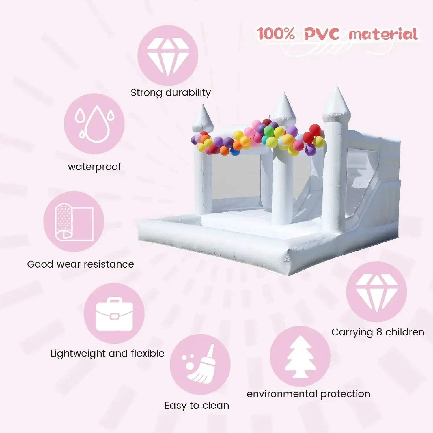 Commercial PVC Inflatable Bounce House Castle For Adults - ToylandEU