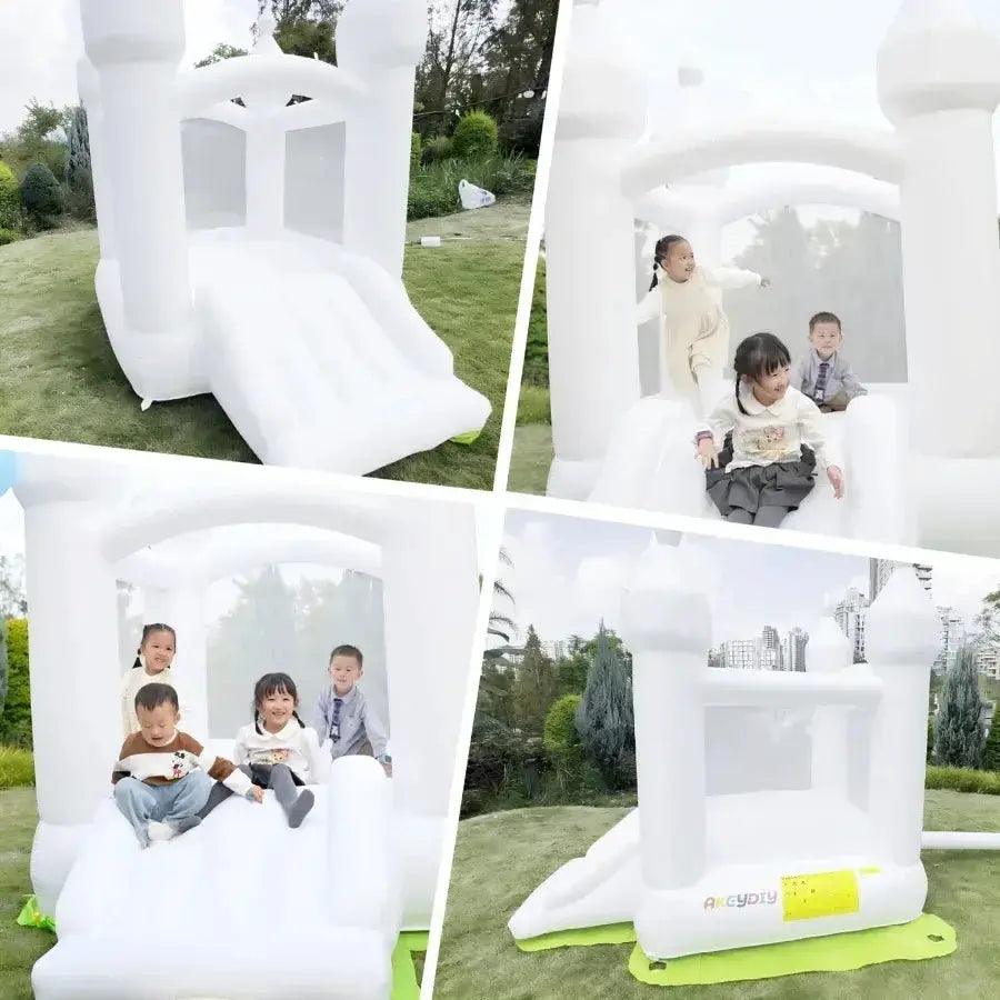  Compact Inflatable Bounce House With Slide Easy Set Up -  ToylandEU™
