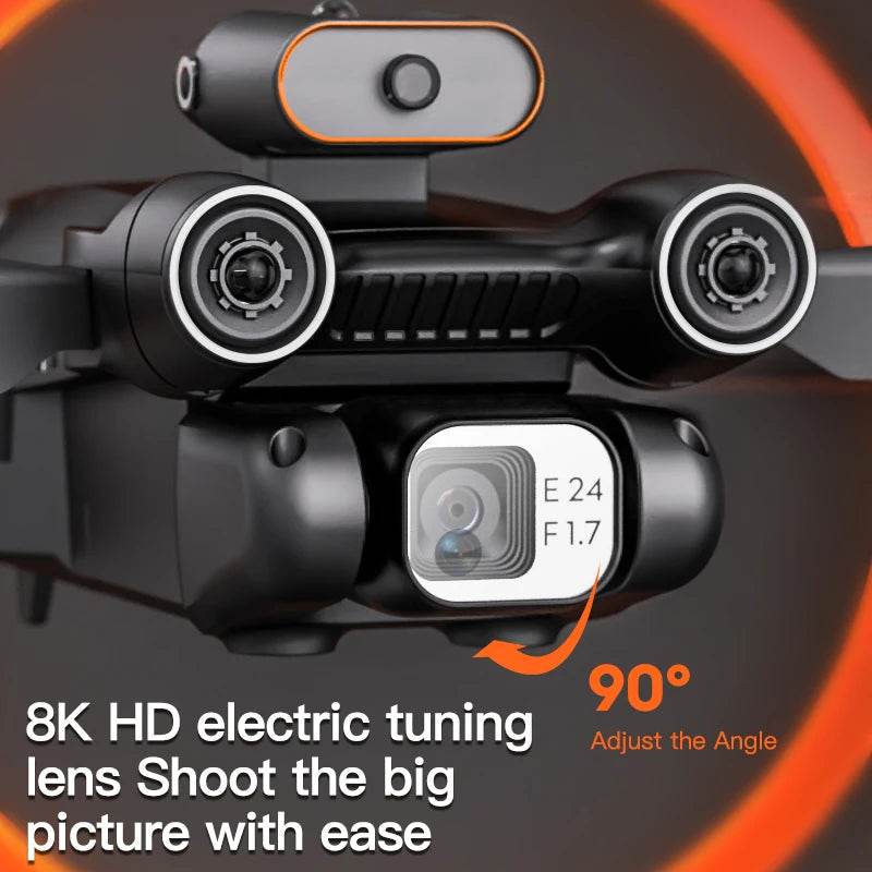 Compact P12 Mini Drone with 4K/8K Camera & Smart Obstacle Avoidance - ToylandEU