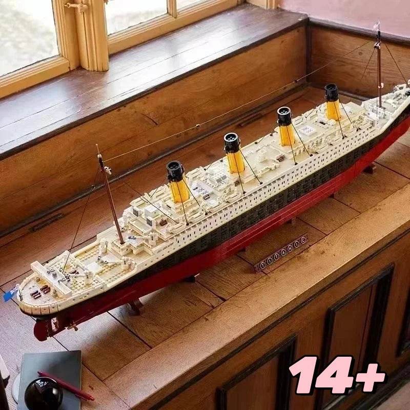 Compatible 10294 Titanic Building Blocks MOC Display Model Bricks Cruise Boat Steamship Adult Toy Christmas Gifts 9090pcs - ToylandEU
