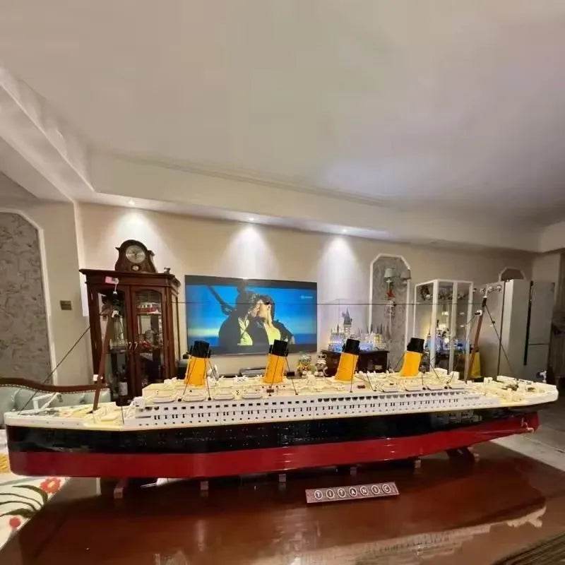 Compatible 10294 Titanic Building Blocks MOC Display Model Bricks Cruise Boat Steamship Adult Toy Christmas Gifts 9090pcs - ToylandEU