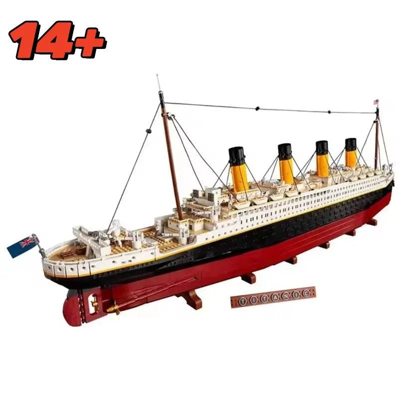 Compatible 10294 Titanic Building Blocks MOC Display Model Bricks Cruise Boat Steamship Adult Toy Christmas Gifts 9090pcs - ToylandEU