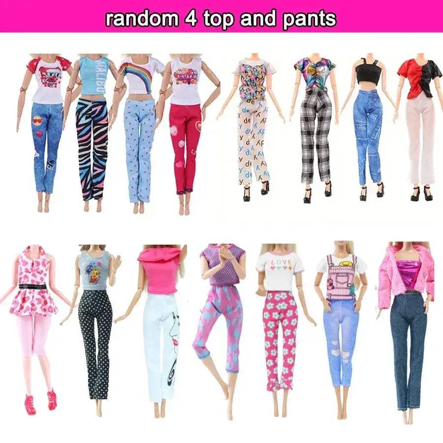 Complete Doll Fashion Set 64Pcs For 11.5 Inch Dolls - ToylandEU