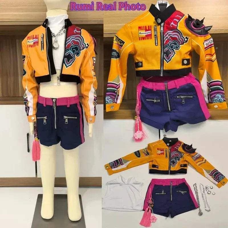 Complete Kids Kpop Cosplay Costume Set With Leggings - ToylandEU