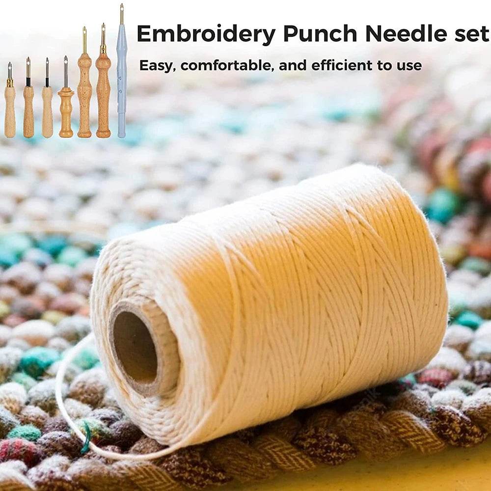 Comprehensive 7-Piece Adjustable Punch Needle Embroidery Kit for Crafting - ToylandEU