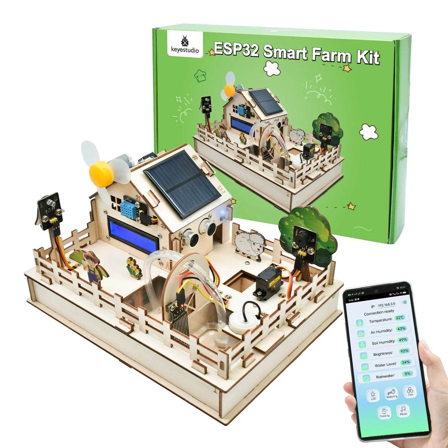 Comprehensive Smart Farm Kit With ESP32 Board For Arduino - ToylandEU