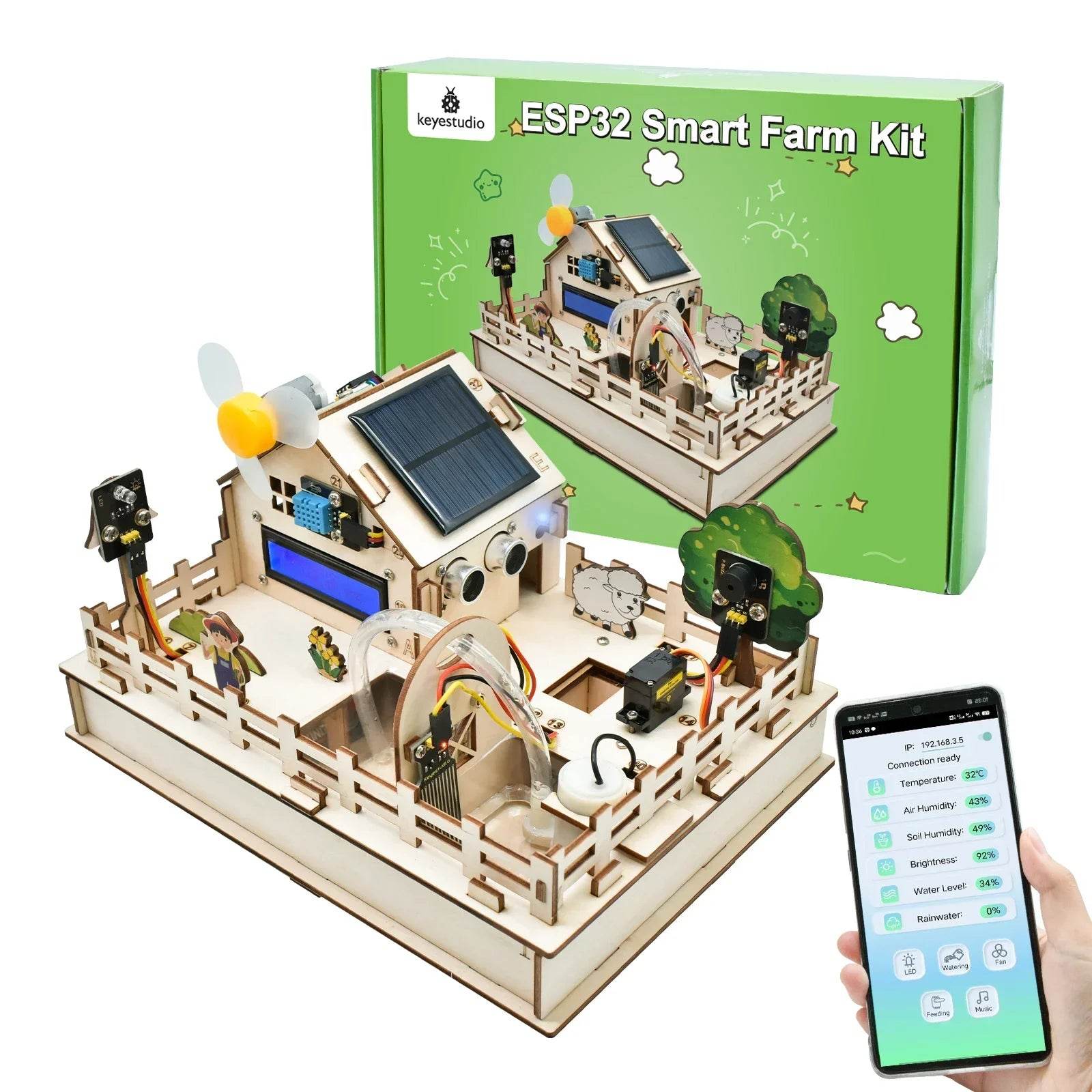 Comprehensive Smart Farm Kit With ESP32 Board For Arduino - ToylandEU