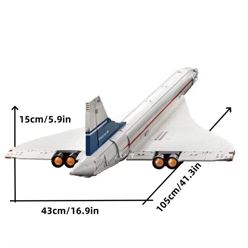  Concorde Building Block Set|Lego Compatible|Toylandeu™ 