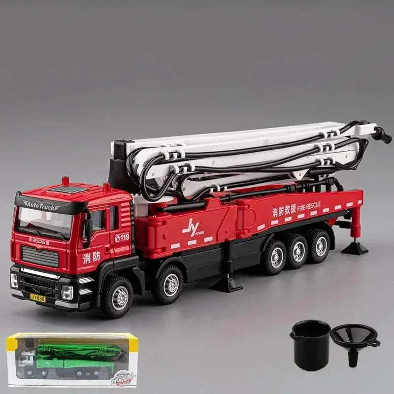  Concrete Pump Truck Diecast Model Sound Light | Choice -  ToylandEU™