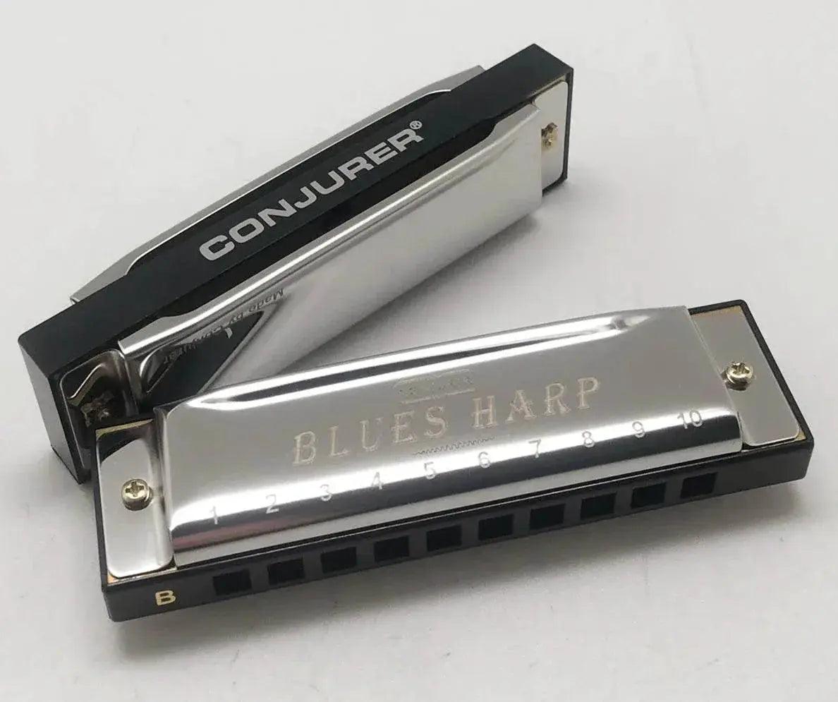  Conjurer 10 Hole Blues Harmonica Set of 7 Keys with Case -  ToylandEU™