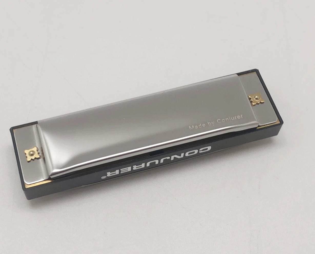 Conjurer 10 Hole Blues Harmonica Set of 7 Keys with Case - ToylandEU