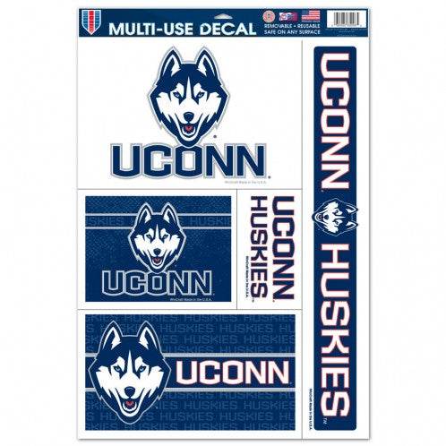 Connecticut Huskies 11x17 Ultra Decals Officially Licensed - ToylandEU