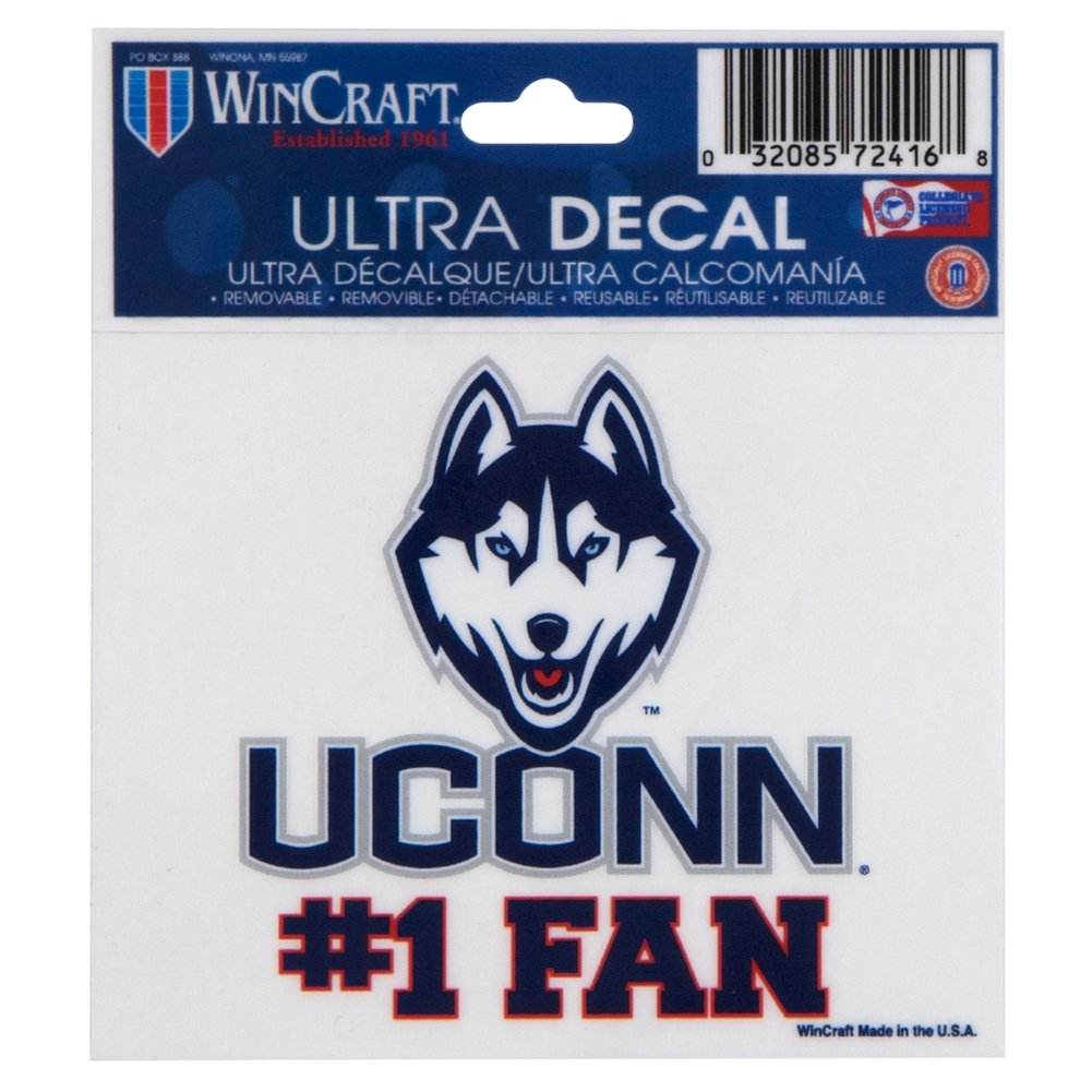 Connecticut Huskies Decal 8x8 Perfect Cut Color Vinyl - ToylandEU
