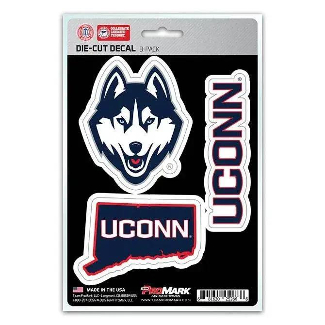  Connecticut Huskies Die Cut Decal 3 Pack Team Vinyl -  ToylandEU™
