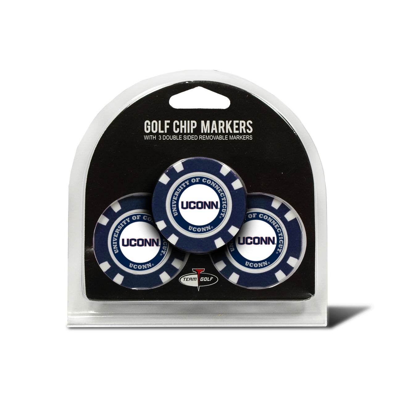 Connecticut Huskies Golf Chip With Marker 3 Pack Enamel - ToylandEU