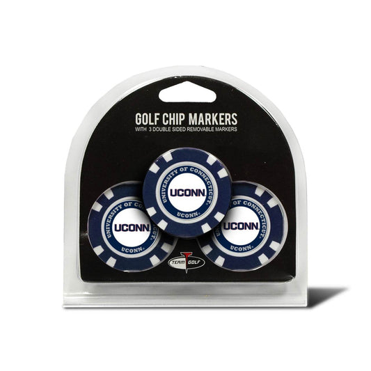 Connecticut Huskies Golf Chip With Marker 3 Pack Enamel - ToylandEU