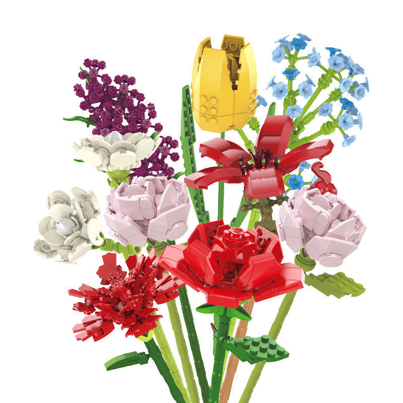 Flower Bouquet Building Block Set for Kids and Children - ToylandEU