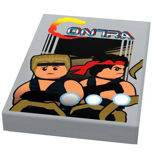  Contra Video Game Cover (2x3 Tile) made using LEGO part - B3 Customs -  ToylandEU™