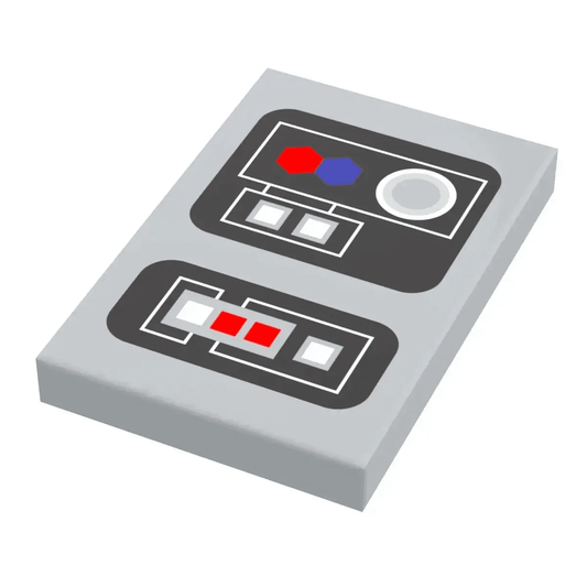  Control Panel #1 for Star Wars/Space (2x3 Tile) - B3 Customs using LEGO parts -  ToylandEU™