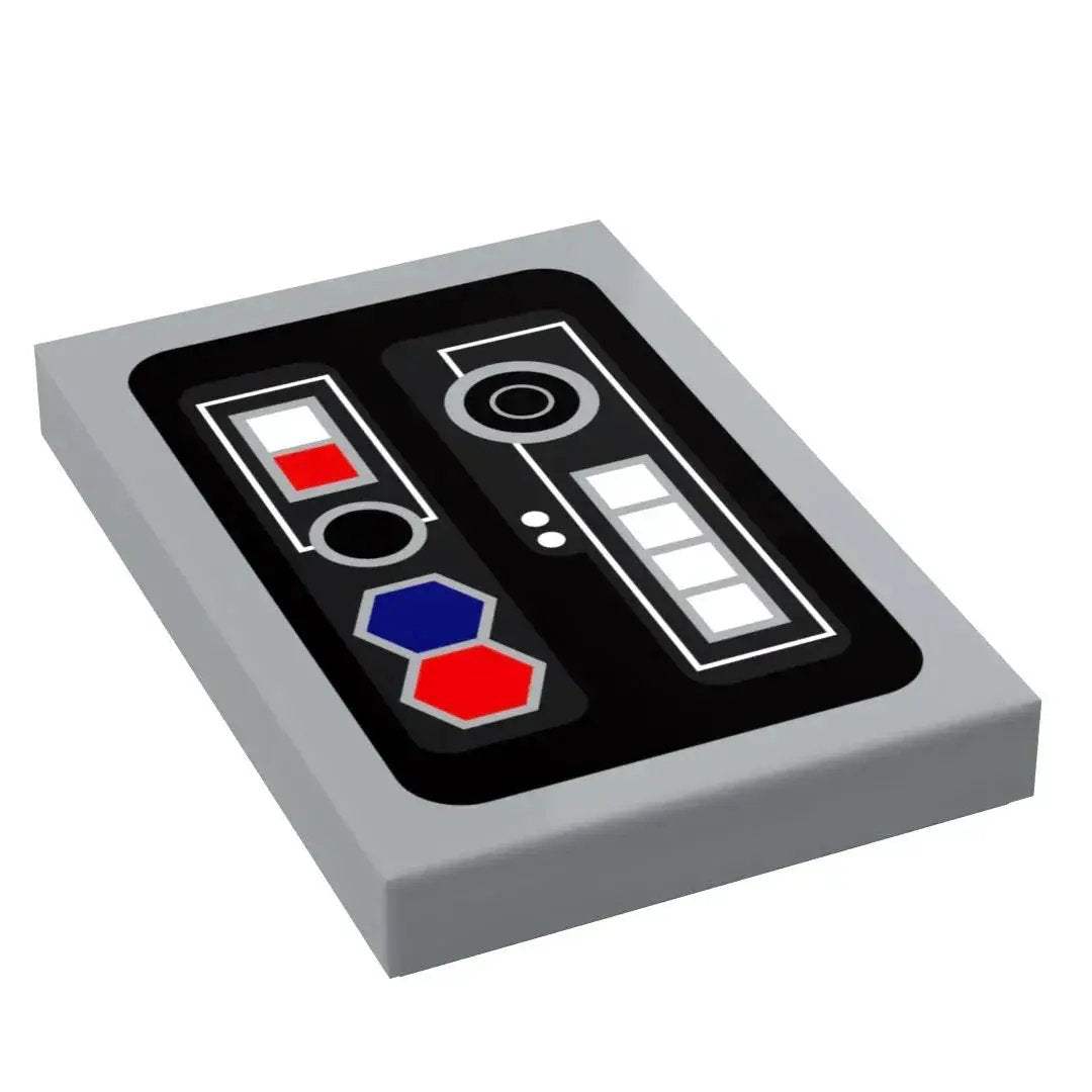 LEGO Star Wars Custom Control Panel Tile 2x3 Figure Scale for LEGO Ship Consoles - ToylandEU
