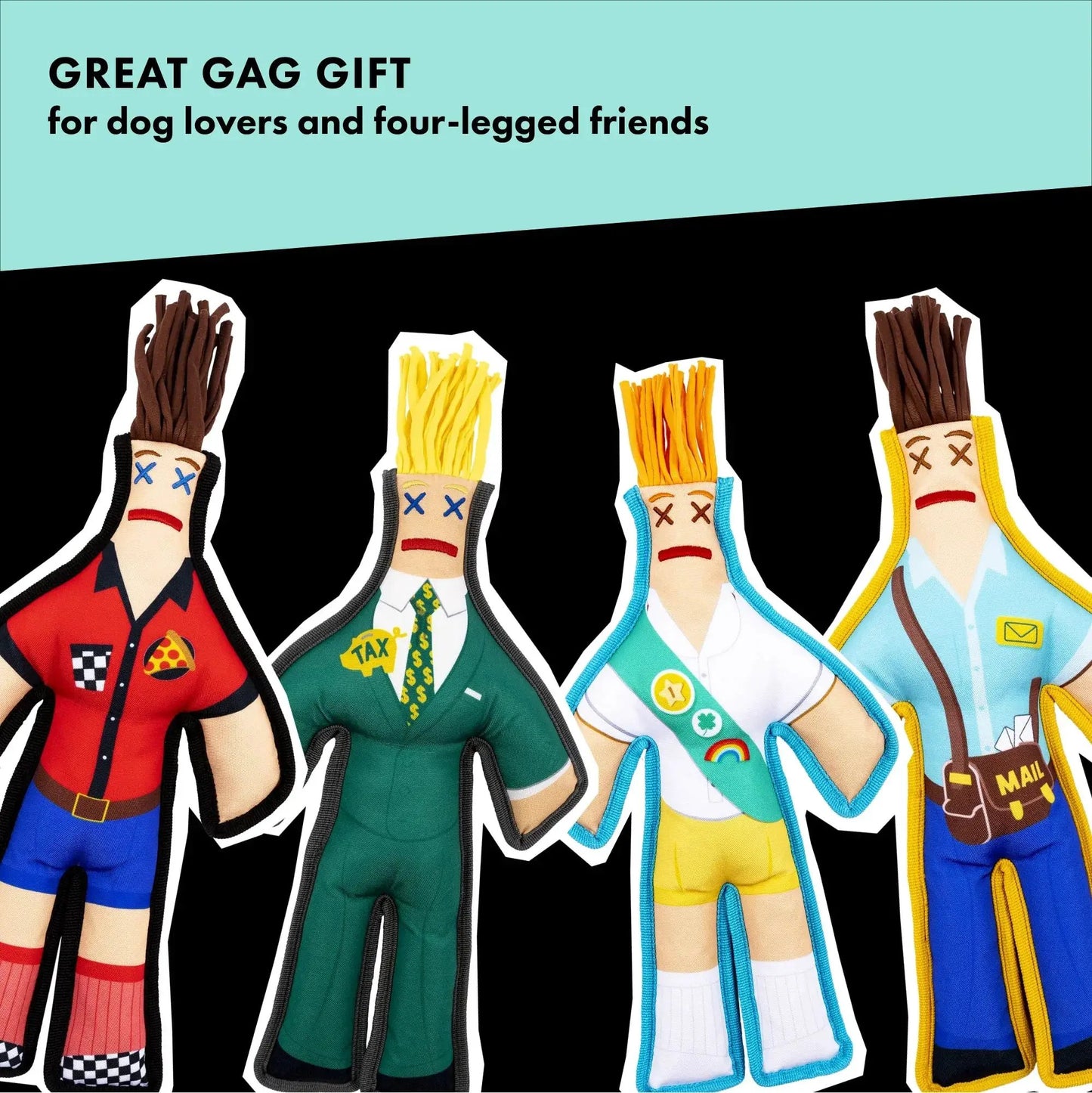 Cookie Scout Squeaky Chew Toy - Dammit Dolls
