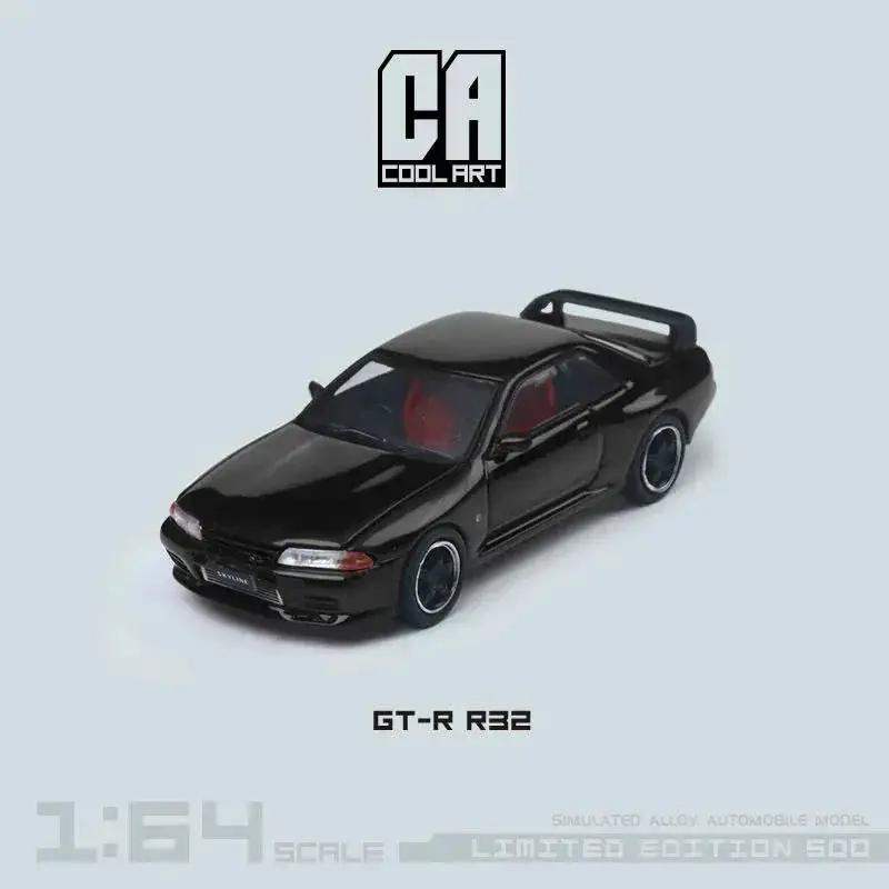 Cool ART Nissan Skyline GT-R R32 With Openable Hood 1:64 - ToylandEU