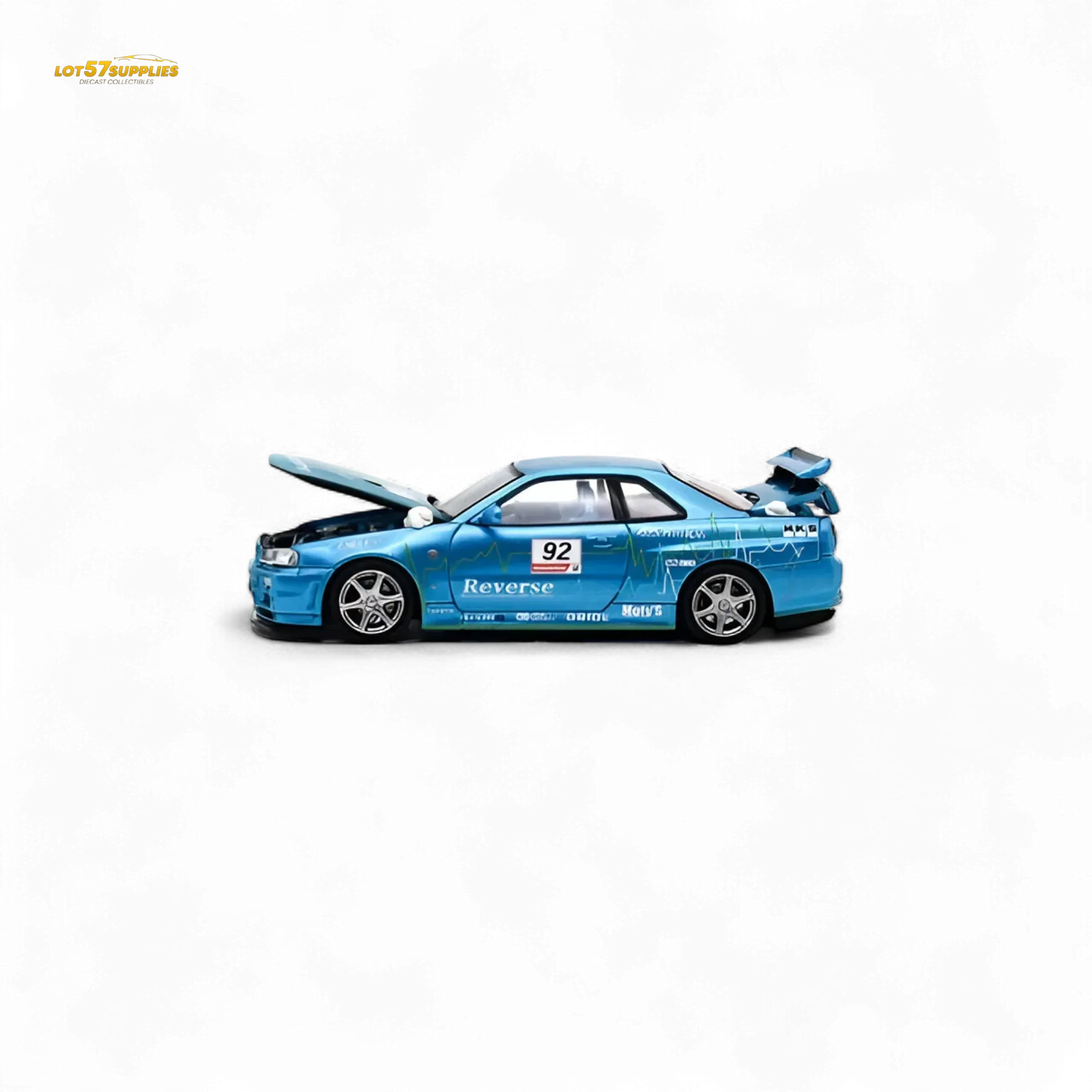 Cool Art Skyline R34 Blue #92 Ordinary 1:64 - ToylandEU