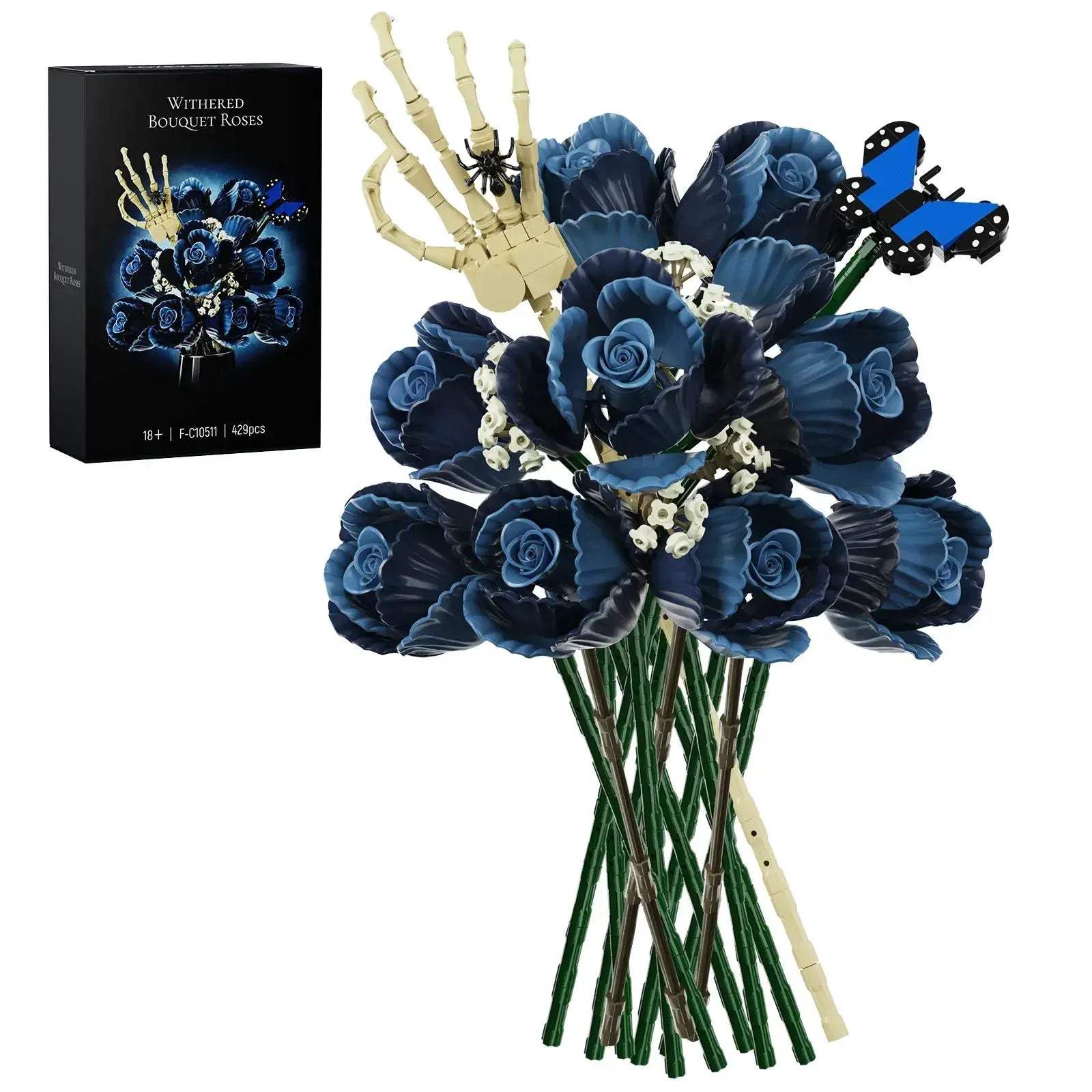 Corpse Bride Blue Roses Lego Compatible Building Blocks Gift - ToylandEU