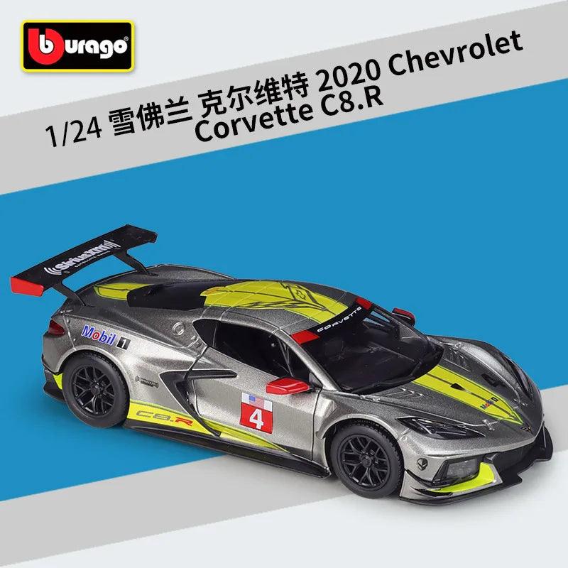  Corvette C8.R Diecast 1:24 Scale Alloy Body Toylandeu™ 