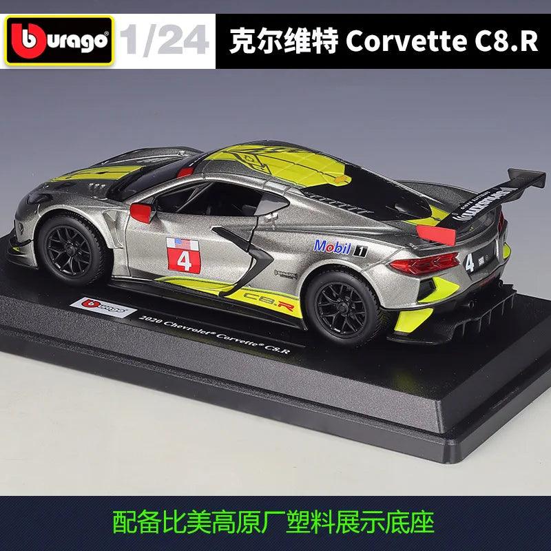  Corvette C8.R Diecast 1:24 Scale Alloy Body Toylandeu™ 