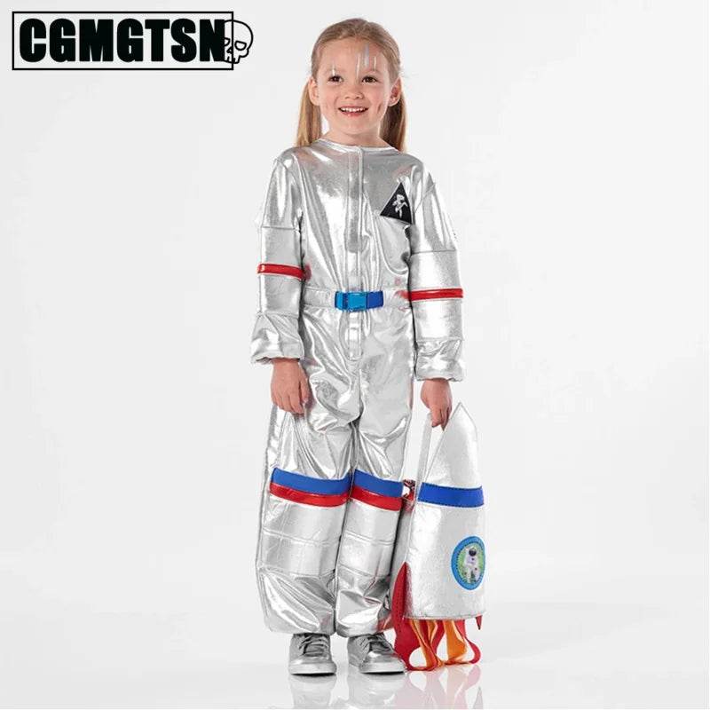 Cosmic Adventure Silver Astronaut Costume for Boys - Halloween Gear - ToylandEU