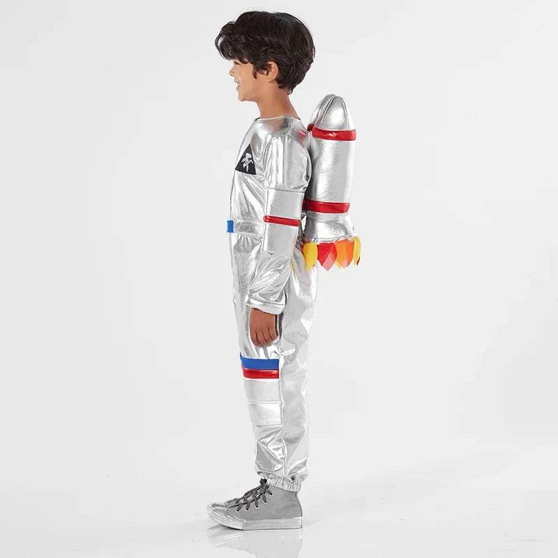 Cosmic Adventure Silver Astronaut Costume for Boys - Halloween Gear - ToylandEU