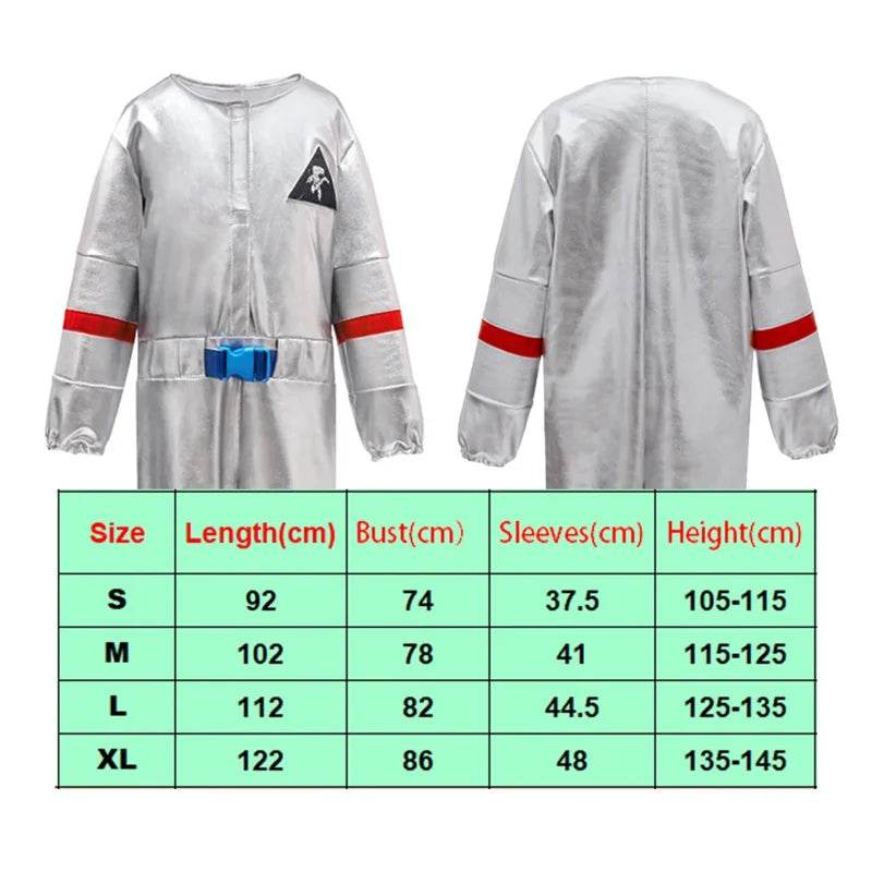 Cosmic Adventure Silver Astronaut Costume for Boys - Halloween Gear - ToylandEU
