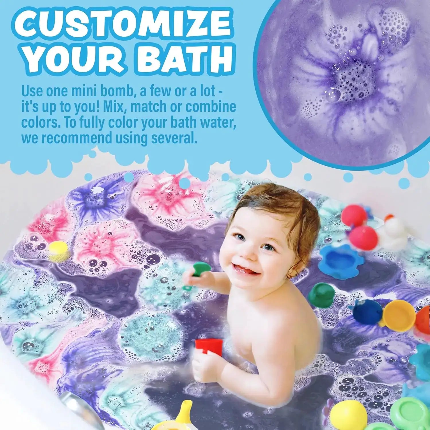  Cosmic Mini Bath Bombs For Kids 90 Count Nontoxic Foaming Fun -  ToylandEU™