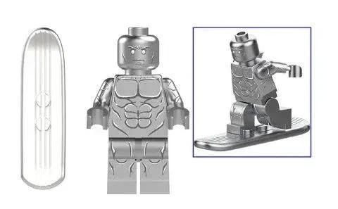  Cosmic Silver Heroine Custom Minifig Space Surfer -  ToylandEU™