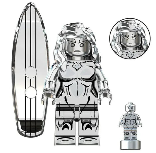  Cosmic Silver Heroine Minifig Space Surfer Base Plate -  ToylandEU™