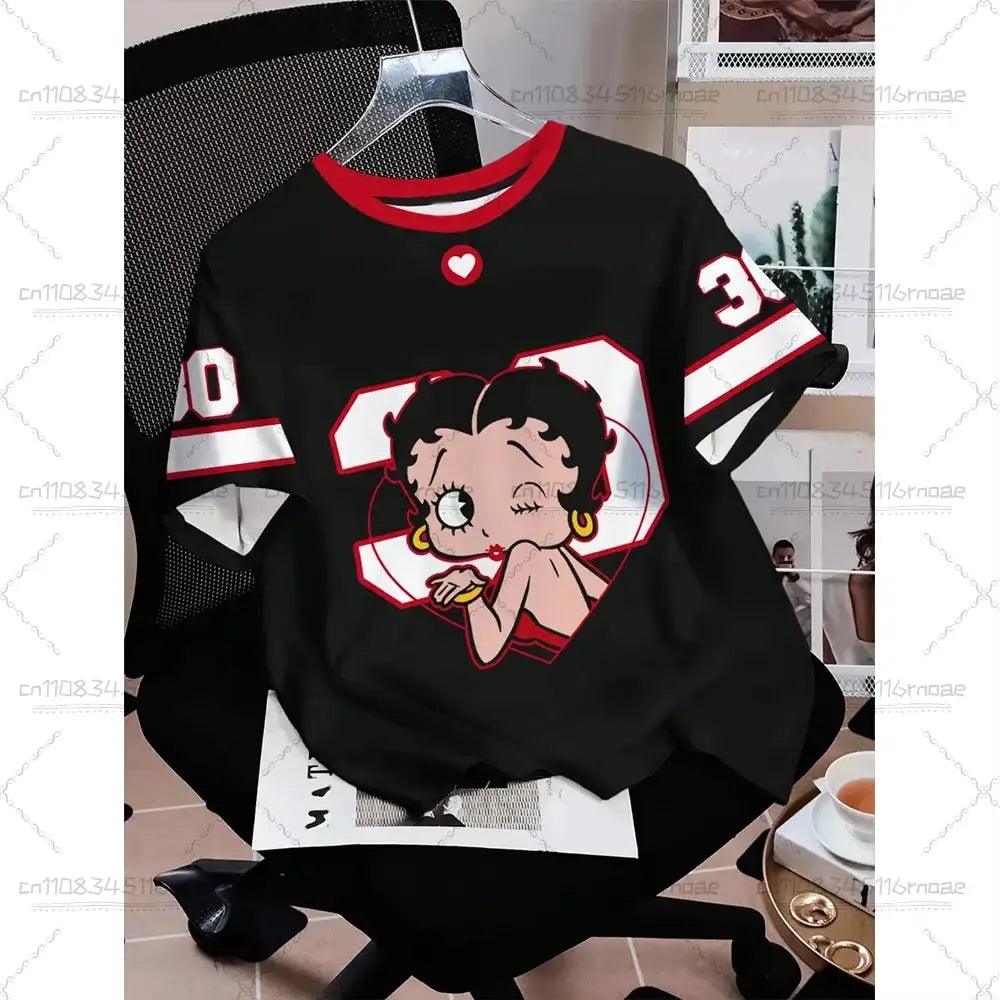 Cosplay Cartoon Striped O Neck T Shirt Casual Comfort -  ToylandEU™