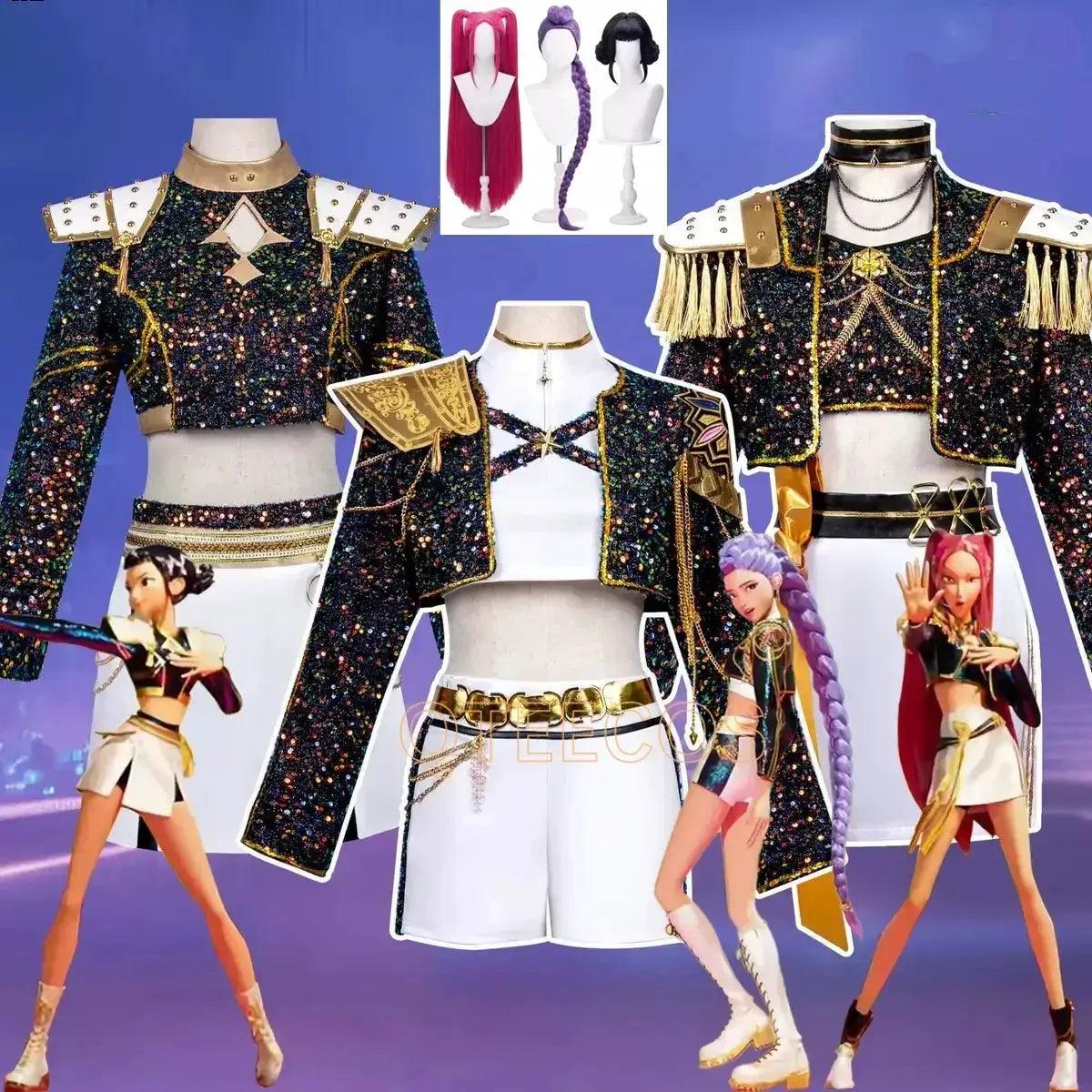  KPop Demon Hunter Cosplay Costume For Women Black Gold -  ToylandEU™