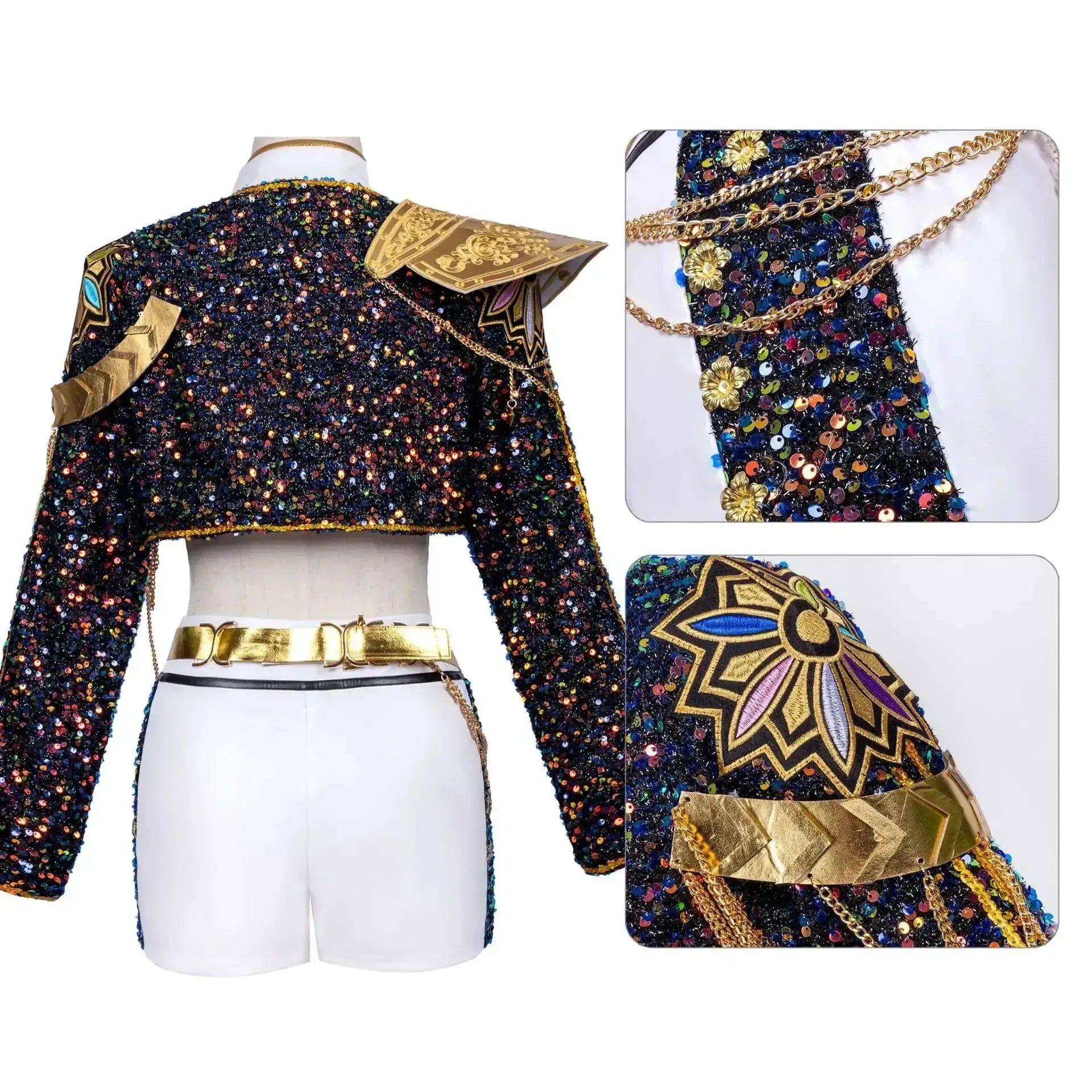  KPop Demon Hunter Cosplay Costume For Women Black Gold -  ToylandEU™
