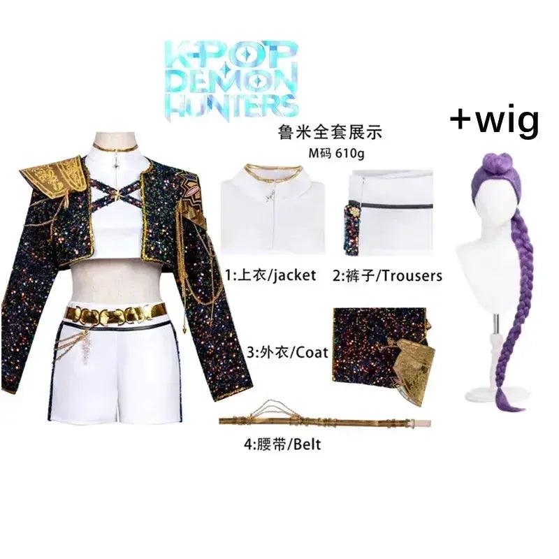  KPop Demon Hunter Cosplay Costume For Women Black Gold -  ToylandEU™