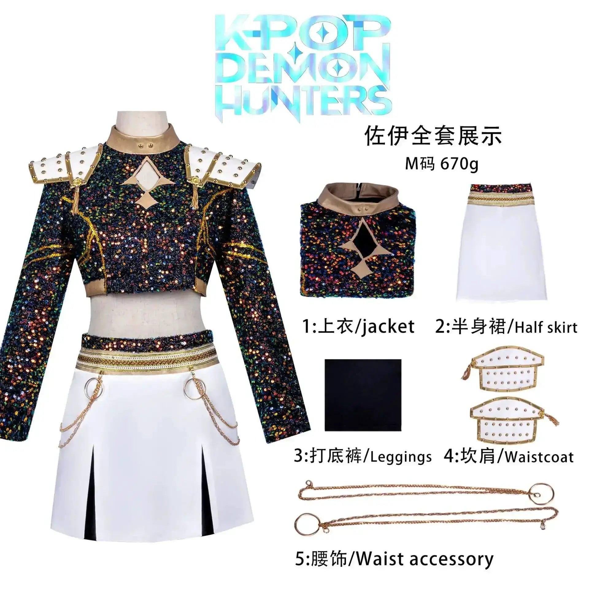  KPop Demon Hunter Cosplay Costume For Women Black Gold -  ToylandEU™