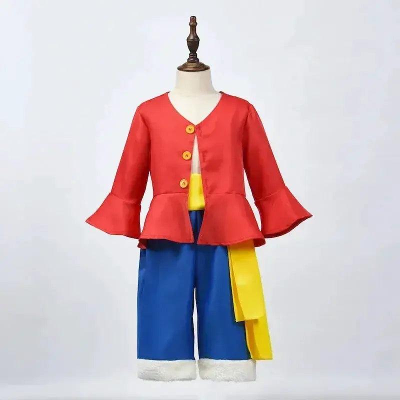  Kids Luffy Cosplay Costume With Straw Hat Full Set -  ToylandEU™